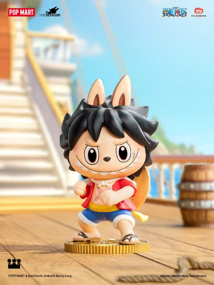 Single Box, POP MART The Monsters × One Piece Series Figures Blind Box Figures, Random Design Action Figures Collectible Toys Home Decorations, Holiday Birthday Gifts for Girls and Boys